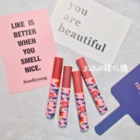 18 năm xuân hè 3CE phiên bản giới hạn fox maison Kitsune mờ TINT lip gloss nhung lip glaze - Son bóng / Liquid Rouge 	son bóng victoria's secret satin gloss