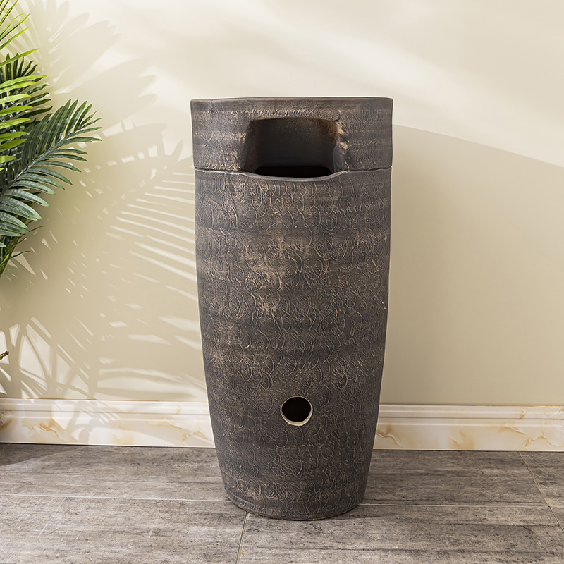 Ceramic floor pillar lavabo toilet lavatory basin basin of is suing household one pillar 7 balcony