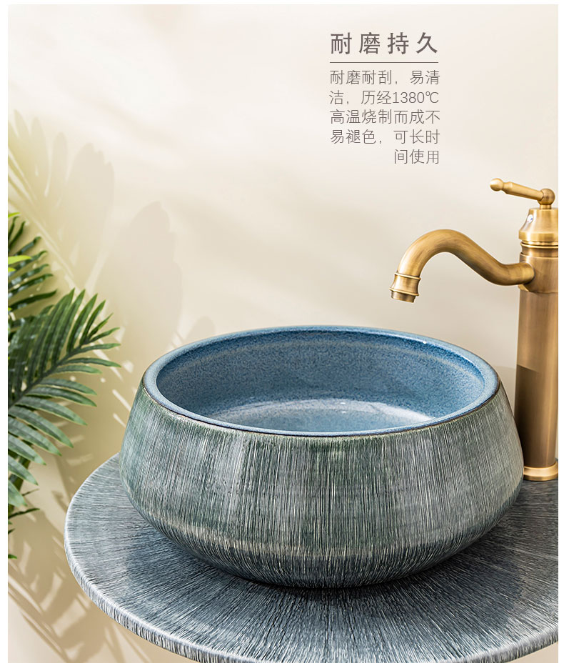 Floor pillar lavabo toilet ceramic lavatory basin balcony is suing the home a whole basin of 14