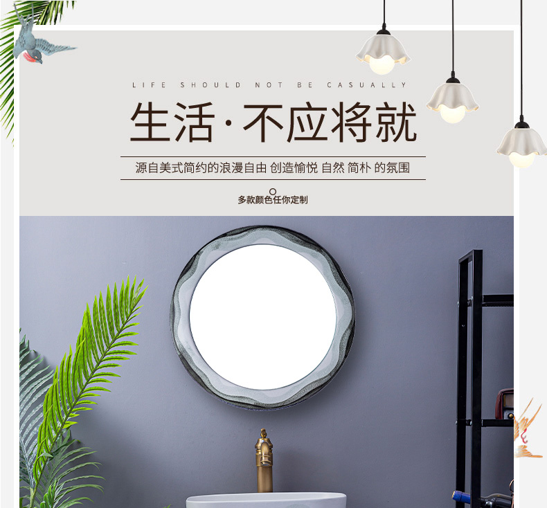 Household lavabo floor pillar basin courtyard balcony toilet stage basin integrated basin ceramic sinks. 5