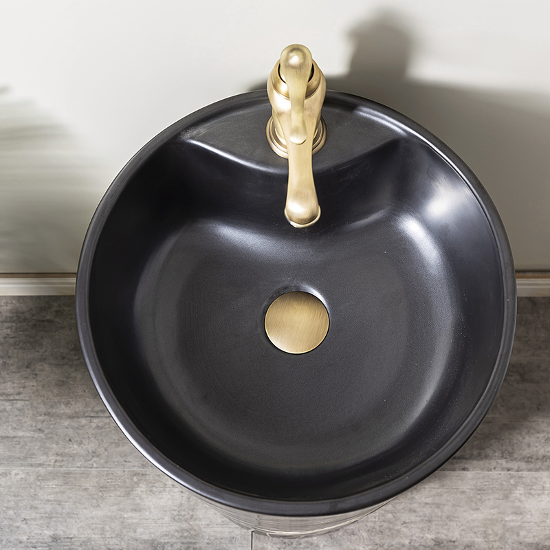 Ceramic column basin restoring ancient ways of household toilet lavatory basin sink balcony is suing floor one column 10