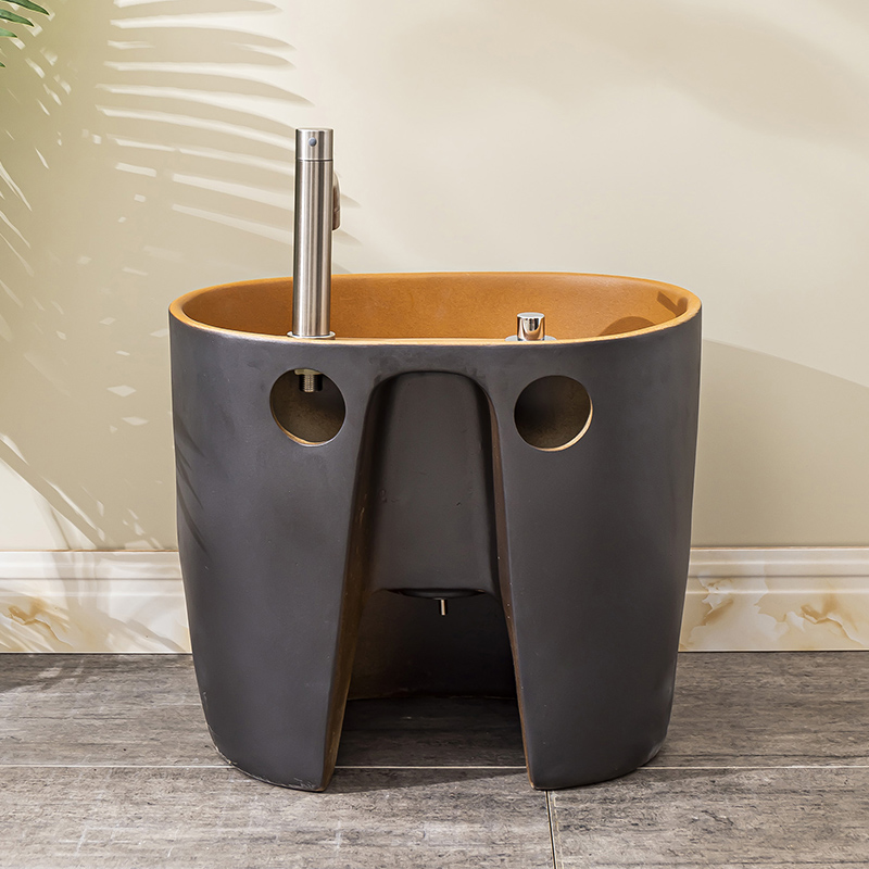 The Mop pool table control automatic ceramic wash Mop pool balcony is suing toilet water basin 4 Mop pool