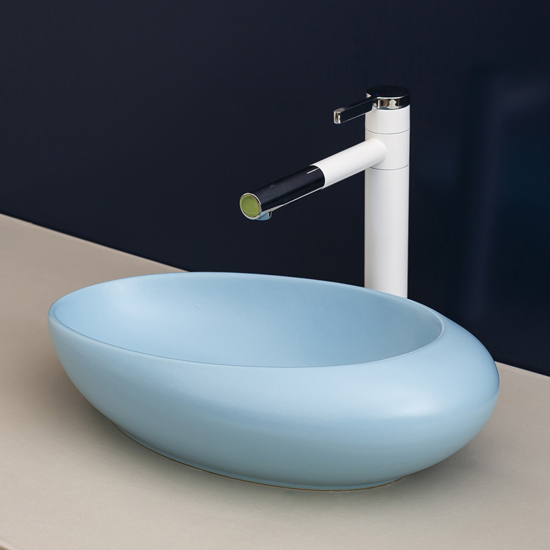 Stage basin balcony home for wash basin ceramic bathroom sinks Nordic contracted the sink basin blue