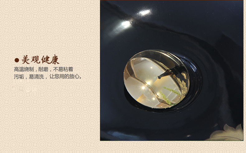 Jingdezhen ceramic stage basin art circle European - style balcony lavatory toilet lavabo I and contracted