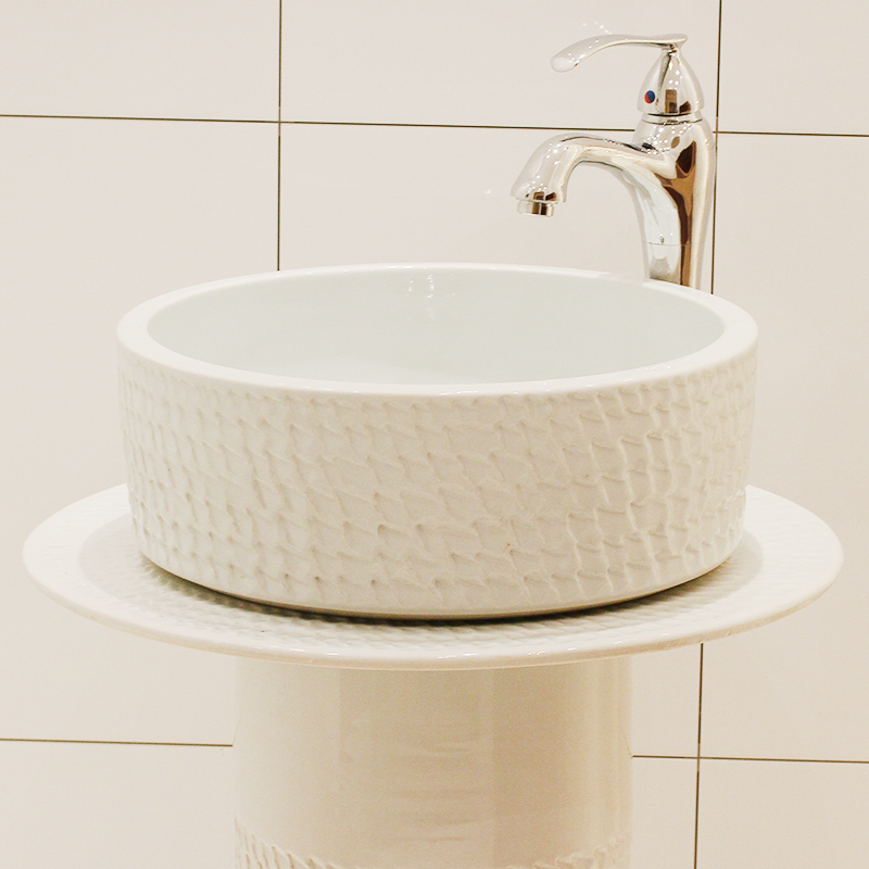 Jingdezhen ceramic column basin bathroom sinks the basin that wash a face water basin sink art balcony sink