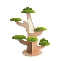 Зеленое пушистое дерево дома для лазания