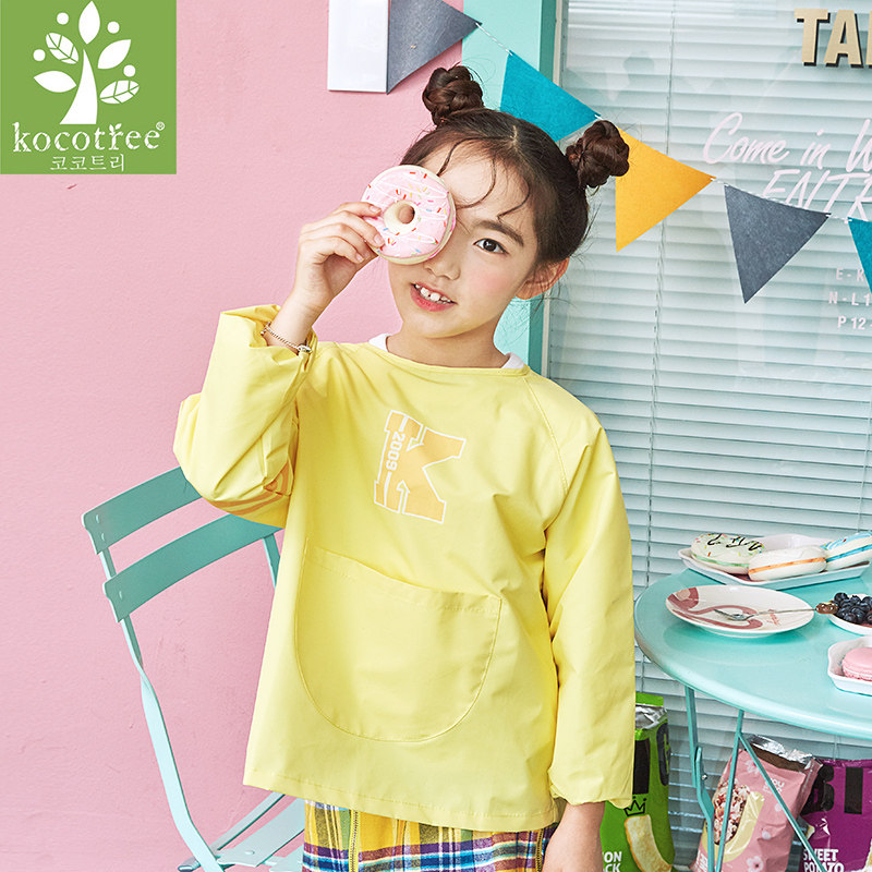 嗯哼同款 KK树 宝宝吃饭罩衣围裙 儿童防水耐脏罩衣 天猫优惠券折后￥24包邮（￥29-5）多款可选