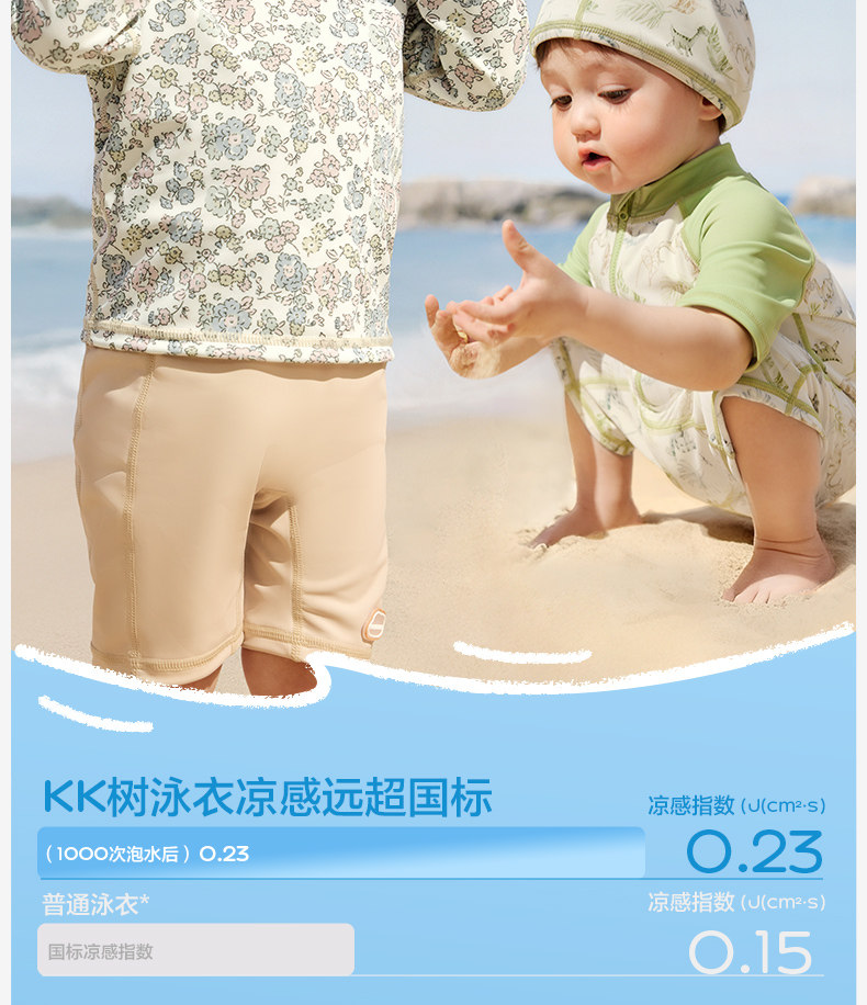 KK树儿童泳衣男童女孩防晒宝宝游泳衣小童分体连体泳装婴儿新款夏 — 15