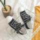 2018 匡 nơ vải buộc dây nữ retro phiên bản Hàn Quốc của giày đế bằng màu trắng hoang dã