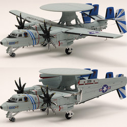 S14 1/144 E-2D Early Warning Aircraft Vaw-121 Blue Tail Cvn68 Nimitz Aircraft Carrier 2016 Alloy