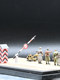 Sanrong Germany Checkpoint with Platform for 4 People, One Motorcycle, Soldier Scene, Soldier Set, Finished Product