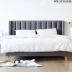 WRSPHOME ánh sáng hiện đại nhỏ gọn thiết kế sang trọng nội thất Mỹ Bắc Âu bọc giường 1.51.8 mét giường nghệ thuật vải - Giường