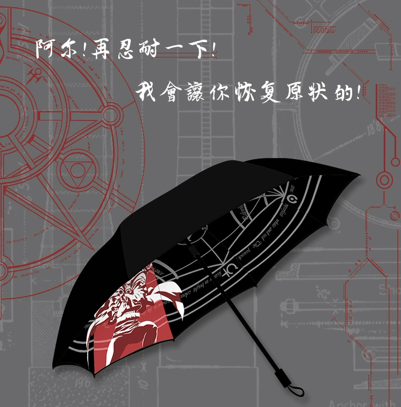 Mango Steel Nhà giả kim Edward Umbrella Hoạt hình ngoại vi Món quà sinh nhật thứ hai Cá tính sáng tạo - Carton / Hoạt hình liên quan