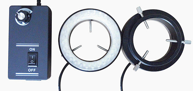 Zinc alloy large inner diameter 64MM microscope LED ring light source microscope LED ring light ring