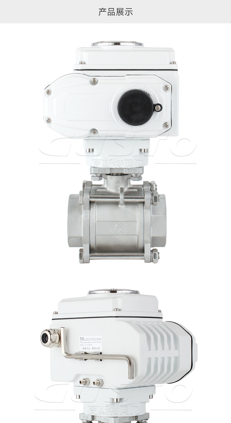 Electric Actuator Ball Valve - 2 way,Stainless steel,DN8 - DN100 4