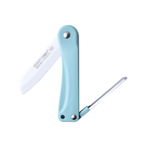 Smart daughter-in-law ceramic folding knife home water fruit knife portable water fruit knife kitchen melon fruit knife Apple paring knife 2914