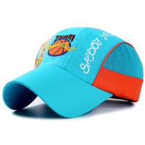 Child speed dry sun hat girl breathable sunscreen suntan baseball cap male pupil mesh baby duck tongue cap