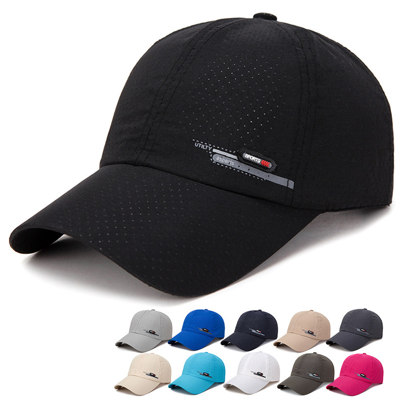 Baseball Caps Men's Summer Ultra Slim Breathable Speed Dry Mesh Caps Outdoor Sport Sunscreen Sunbeds Duck Tongue Cap Tide