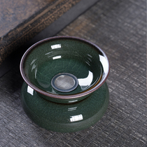 Dragon Quanqing Porcelain Gg Kiln Ice Cracked Iron Tire Tea Leaking Power Tea Accessories Ceramic Tea Filter Tea Filter Tea Filter filter