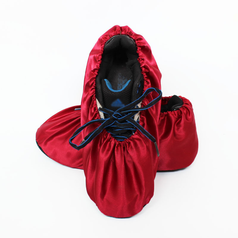 Adult household men and women wear-resistant dust-proof and non-slip model room children's satin satin cloth shoe cover indoor can be washed repeatedly