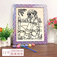 12 -INCH Color Border Painting+Acryle, чтобы заметить узоры мужчин и женщин