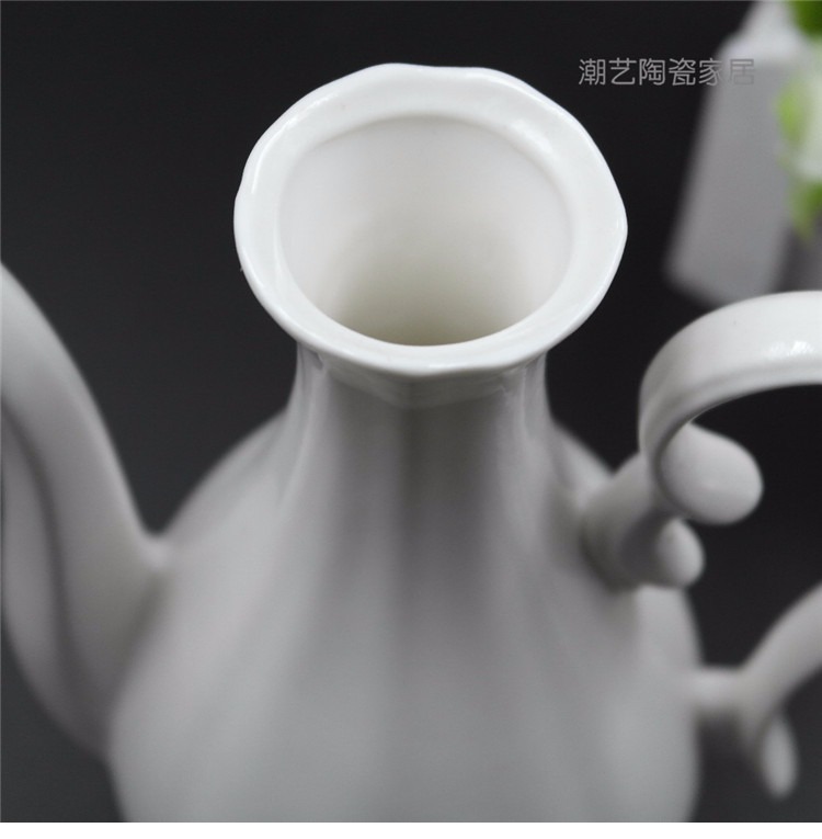 Đặc biệt cung cấp rượu vang gốm với rượu mạnh vẻ đẹp cốc sake chậu hoa khắc rượu vang trắng rượu cổ jug nửa catty phụ kiện rượu vang
