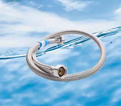 Rifeng bathroom 304 stainless steel braided hose water heater hot and cold high pressure explosion proof water pipe 4 parts toilet inlet pipe