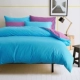Ziya màu cotton nguyên chất đồng màu hai mặt phù hợp với bộ bốn mảnh AB phiên bản twill cotton bed đơn giản