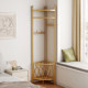 Corner clothes hanger bedroom household floor-standing clothes hanger living room multi-functional coat rack light luxury door corner storage rack