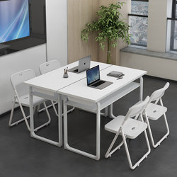 간단한 직사각형 책상 회의 긴 훈련 테이블 긴 테이블 식탁 간단한 책상과 의자 조합 학습 테이블
