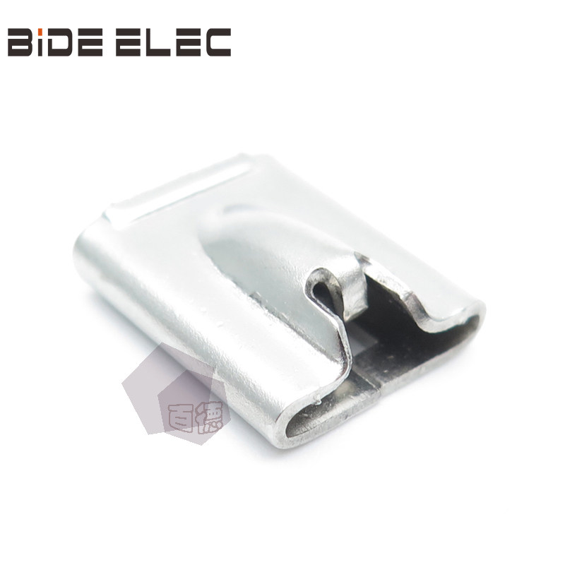 Budd 201304316 material 10mm wide roll steel ball self-locked stainless steel tie head buckle