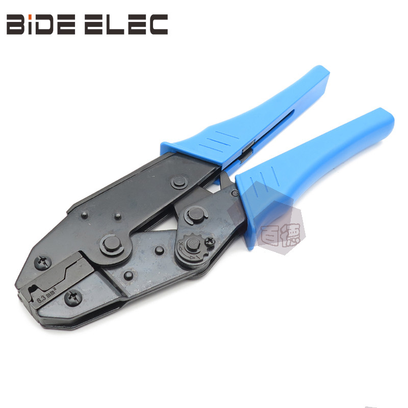 LS-06FL ratchet-type naked flag type non-insulated joint terminal press wire clamp crimping tool 0 5-2 5mm2