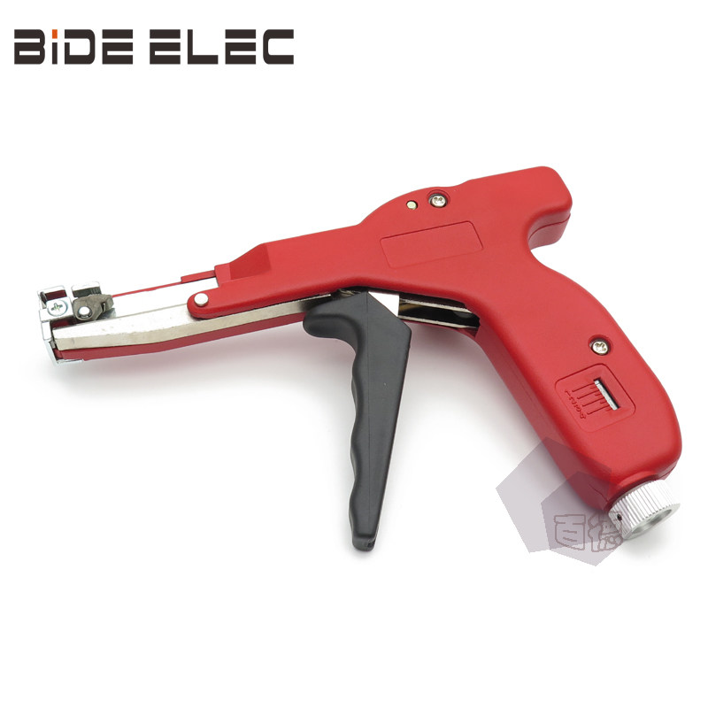 NCTG-328R red imported nylon cable ties gun strapping tool automatic tensioning pliers width 4.8mm
