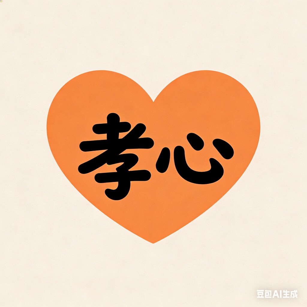 孝心老年护理馆的LOGO