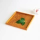 Khay gỗ, đĩa gỗ hình chữ nhật, đồ nướng tại nhà khách sạn, đĩa tre gỗ kiểu Nhật, đĩa phục vụ nhà hàng bằng gỗ đặc - Tấm