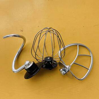 Original Accessories/Upgraded Accessories for the Snowtron Chef Machine Sc-209R: Metal Egg Beater Cage/Egg Beater Ball/Dough Mixer