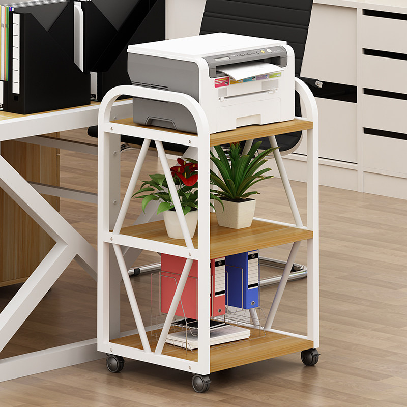 Print-meter machine shelf Office table edge Double-layer dish washer rack containing multilayer table bottom floor shelf