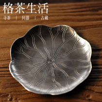 Lotus Leaf sterling silver plate pot holder 999 Sterling Silver Silver 76 9 gram tea life