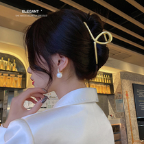 Gripper South Korea elegance large minimalist style metal hairclip sub-headdress catch hairclip head heng jia