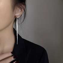 Korean metal tassel earrings womens long temperament advanced sense earrings fashion cold wind niche design sense ear ornaments