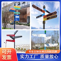 Spot Scenic Spot Outdoor Finger Road Signs Internet Red Road Signes Advertising Standing Signs Arrowhead Signs Cell Direction signe des cartes de guidage en continu