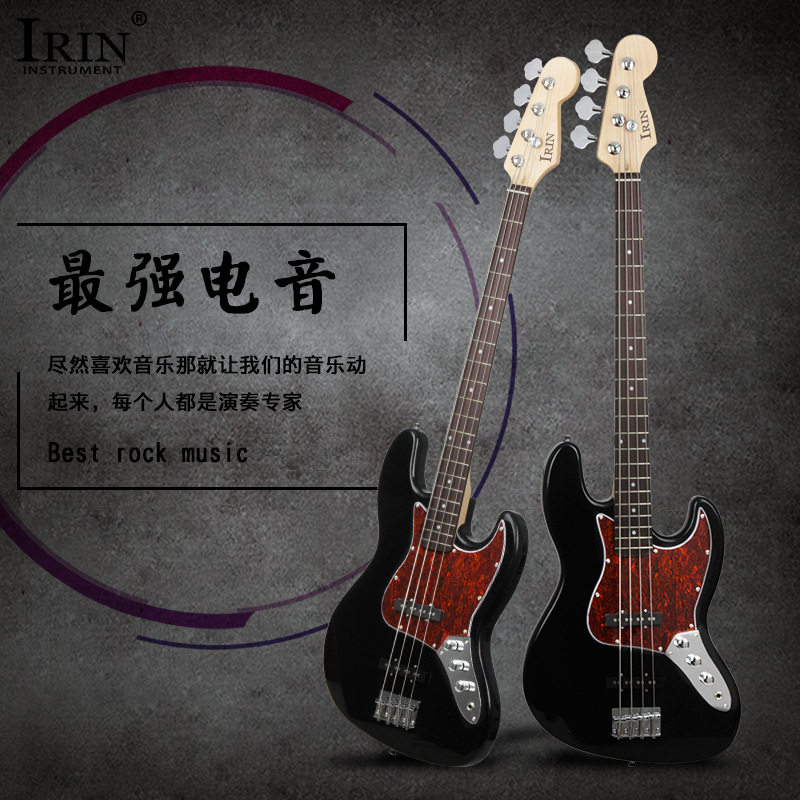 IRIN P-03 electric bass upscale four strings Shabbiles rose wood fingerboard bicolor optional