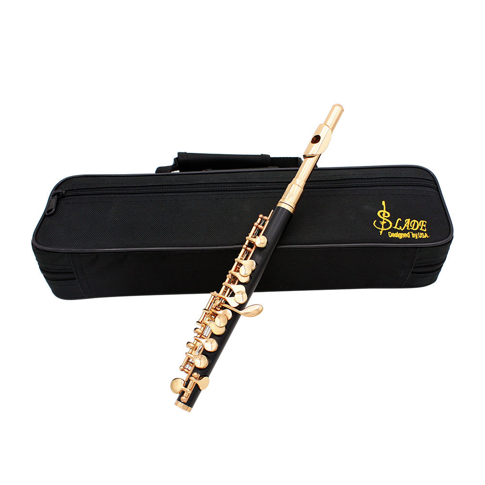 LADE red black Golden C- tone Piccolo wind instrument