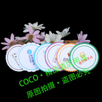 Customized disposable paper coaster thickened five-layer absorbent paper mat Hotel Hotel bar KTV restaurant ash cylinder gasket