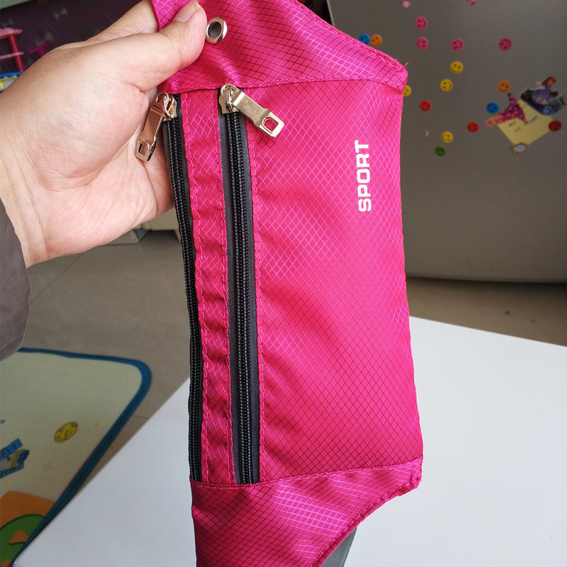 Ultra-thin sports running waist bag men and women outdoor mobile phone bag travel portable close-fitting small waist bag hiking bag leisure bag