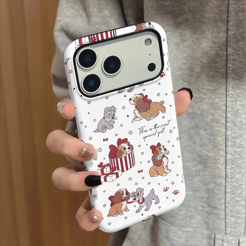 Miss Dog and the Homeless Man Are Suitable for Apple 17 Pro Max/Iphone 17 Pro New Korean Style ins Vibe Atmosphere 16/15/14/Plus Niche Creative High-End Full-Cover Phone Case