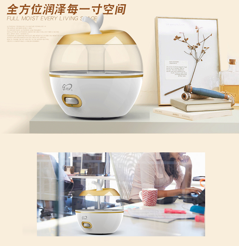 máy tạo độ ẩm cho vườn lan Máy làm ẩm không khí Authentic câm máy lạnh phòng văn phòng nhà thanh lọc mùi hương xịt khoáng mini hydrating - Máy giữ ẩm máy tạo độ ẩm electrolux