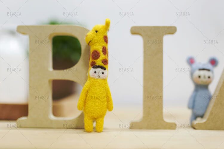 BIABIA len cảm thấy trêu đùa handmade túi nguyên liệu Tự làm bài để gửi các công cụ để làm cho những con búp bê nhỏ vườn thú - Công cụ & vật liệu may DIY chỉ may bao
