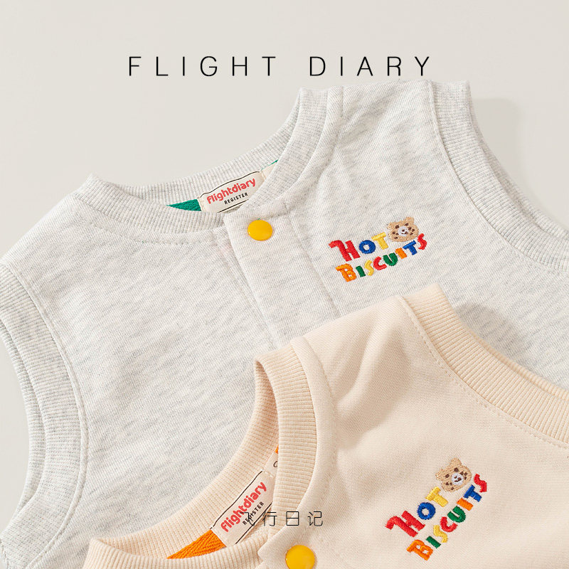 Kindergarten outdoor item/baby pure cotton vest