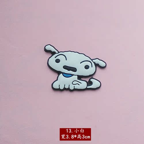 Mười Crayon Shinchan Badge Cao su mềm Trâm Hoạt hình Huy hiệu Trẻ em Trâm PVC Pin an toàn - Trâm cài ghim cài áo